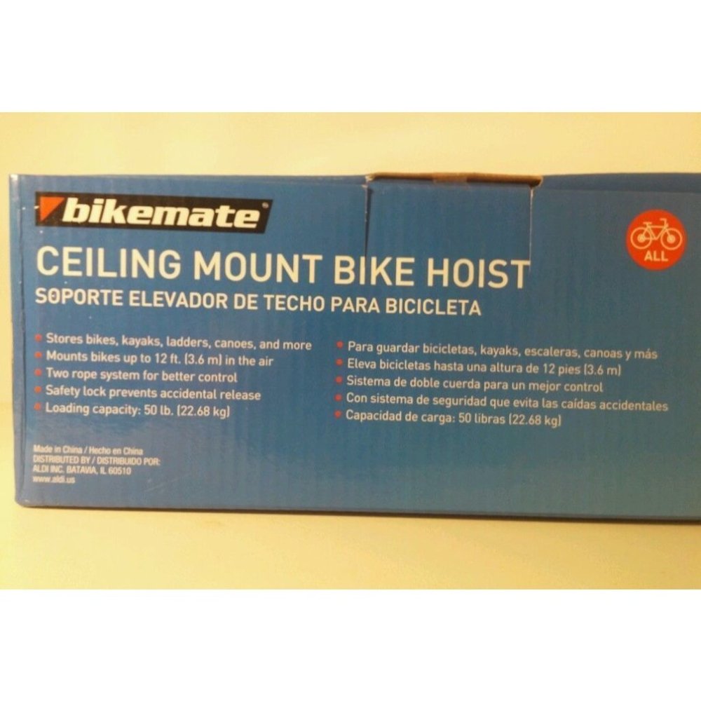 Bike Holder Hoist Ceiling Mount Universal by Bikemate - Picture 6 of 7